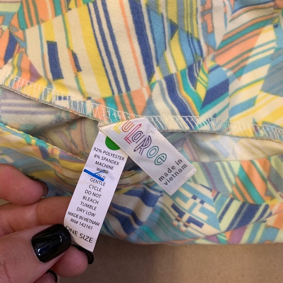 Lularoe multicolor leggings - Picture 3 of 5